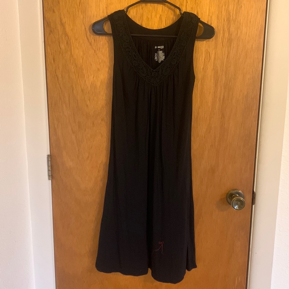 St. John’s be casual black summer dress. Lightweight and comfortable